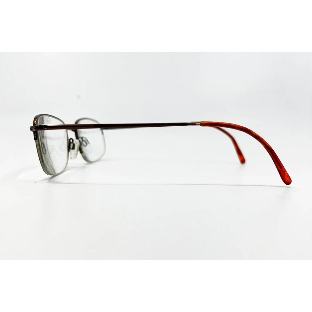 Unbranded Eyeglasses Frames Mens Coffee Brown Semi-Rimless 2506A 54-19-140